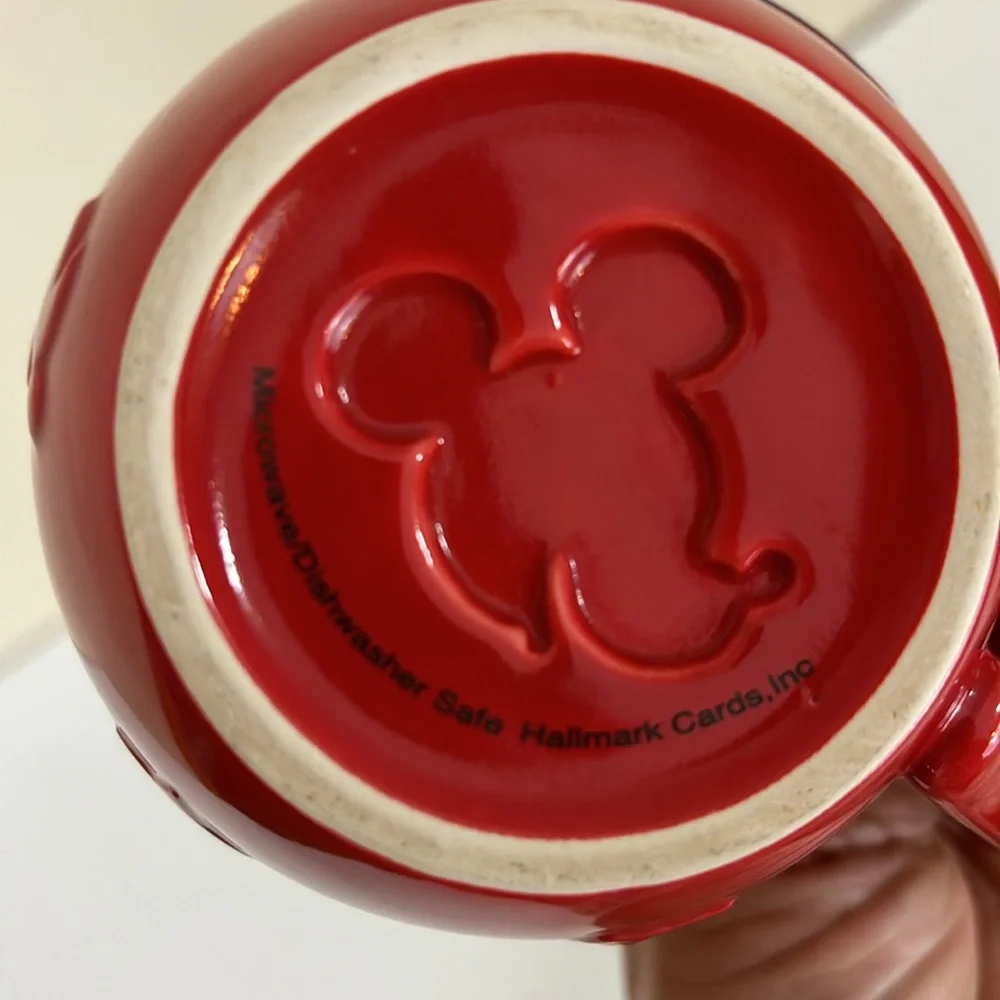 Hallmark Red Disney Minnie and Mickey Mouse Mug